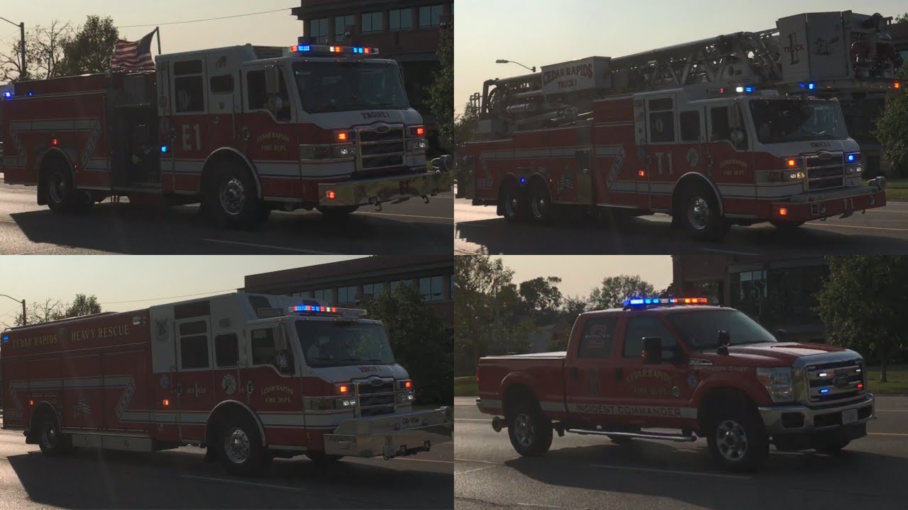 Cedar Rapids Fire Department *Full House Response* 9/13/2020 YouTube