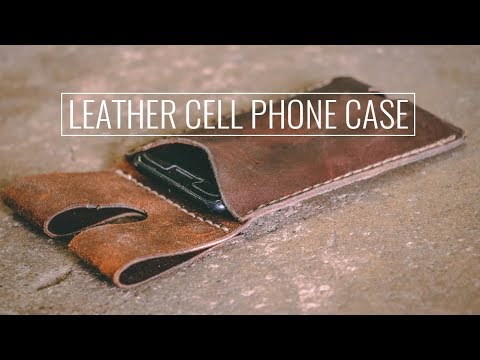 Leather phone pouch on Behance