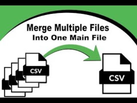 How to Merge Multiple Excel CSV Files Into One without Code | Tech by ...