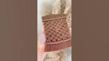 Porta copos em macramê