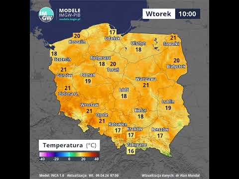WTOREK #prognoza temperatury