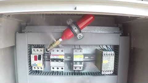 AMFE™ AUTOMATIC MINI FIRE EXTINGUISHER Installed in Electrical Cabinet