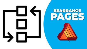 How to rearrange pages in affinity publisher