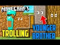 *TROLLING MY YOUNGER BROTHER IN MINECRAFT PE || TROLL TRAPS IN HINDI