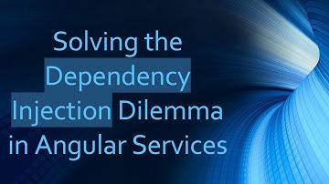 Solving the Dependency Injection Dilemma in Angular Services