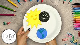 SOLAR ECLIPSE | Paper Plate Craft | Fast-n-Easy | DIY Labs screenshot 4