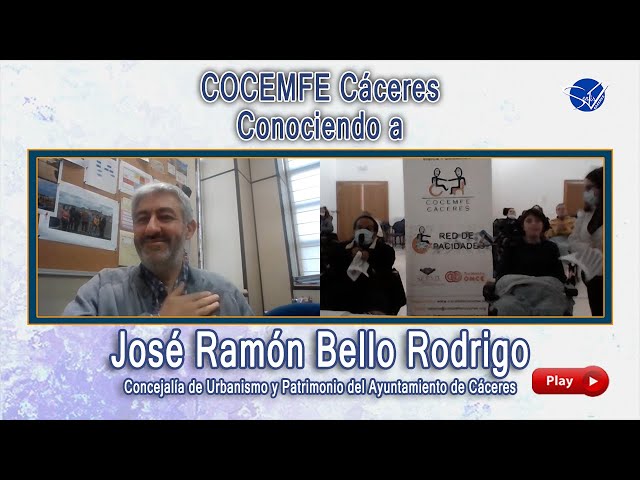 COCEMFE Cáceres. Conociendo a José Ramón Bello Rodrigo