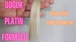 Soğuk Platin Igora 10.21Renk Denemeleri