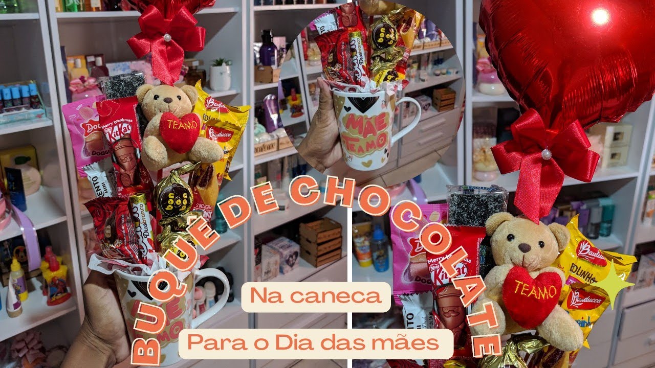 BUQUÊ DE CHOCOLATE NA CANECA!
