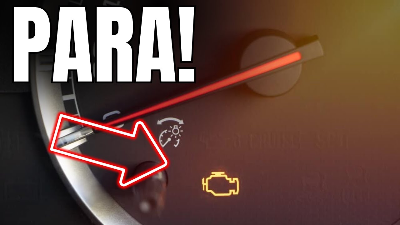 ¿Qué significa la luz del motor encendida?