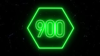 Green sota neon timer 900 seconds countdown