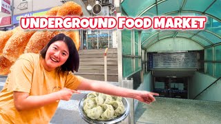 Would you EAT underground food court? I did ! Dumplings, Donuts, noodles ..!!!! #koreanfood