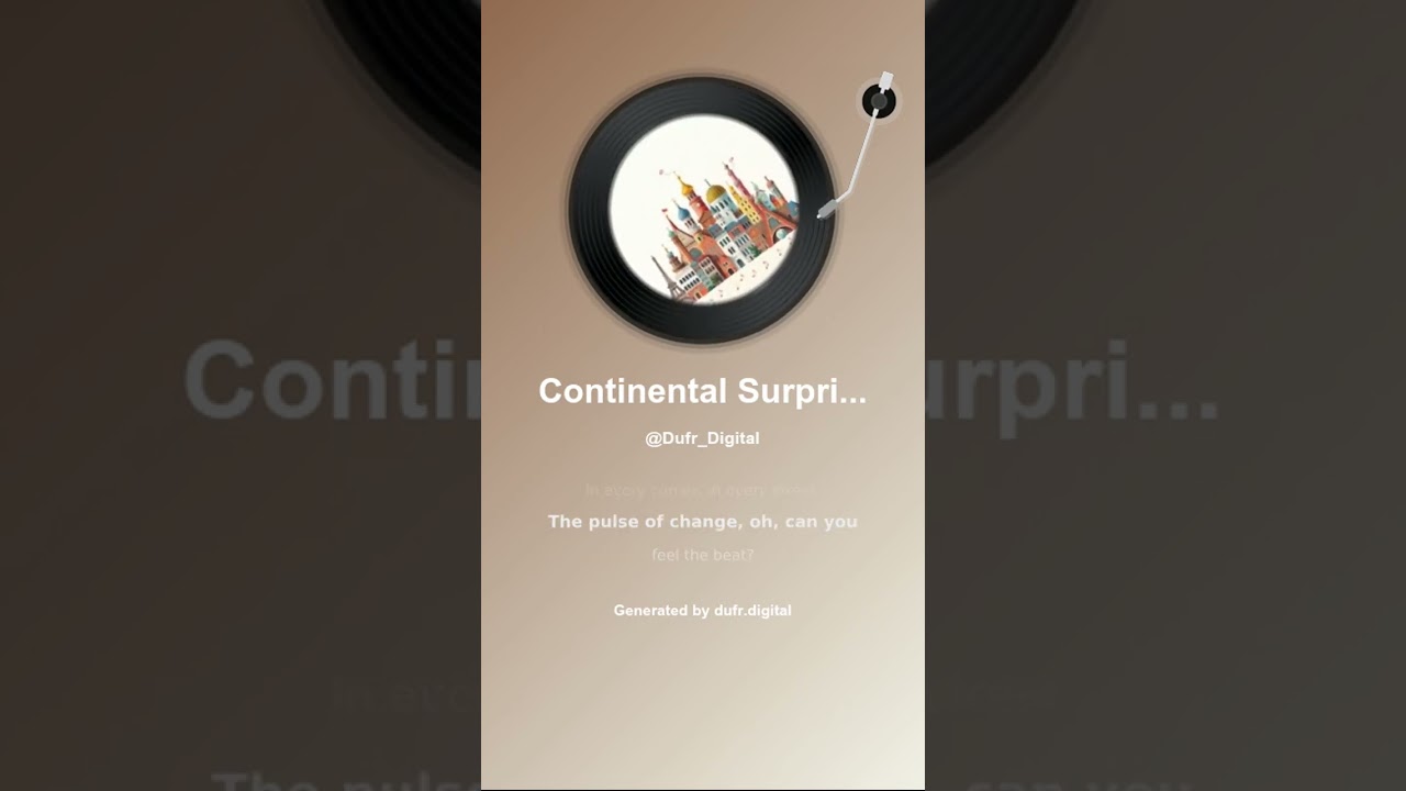 Continental Surprises - Official Europop Italo Disco Song Lyrics Release!