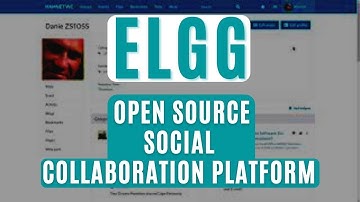 Video overview of Elgg - an open source drop-in social collaboration platform for any organisation