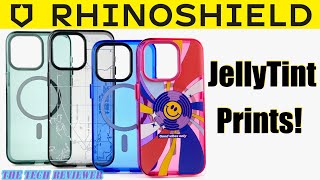 RHINOSHIELD JellyTint iPhone 15 Pro / Max: Cool Prints * 11 ft Drop Protective * Translucent Colors!