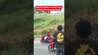 Heboh  Ketika Si Coklat Razia Tilang Truk Warga Berteriak  viral heboh