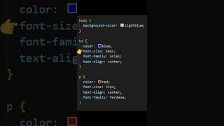 CSS Colors & Text Styling in 60 Seconds ⚡ CSS Short 2