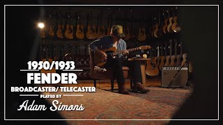 195053 Fender Broadcastertelecaster Adam Simons Live At Carter Vintage Guitars Nashville, Tn