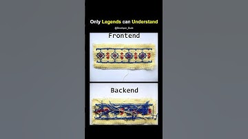 Frontend vs Backend #coding #programming #programmer #coder