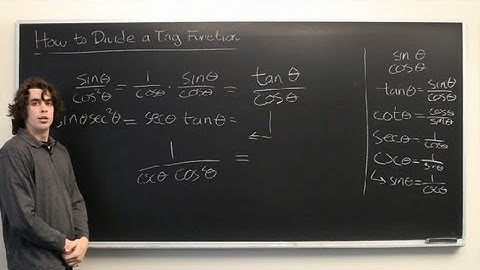 How to Divide a Trig Function : High School Math