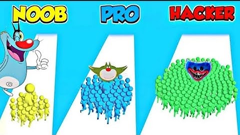 Oggy vs jack vs bob in Count master 3d🔥 who will win #viral