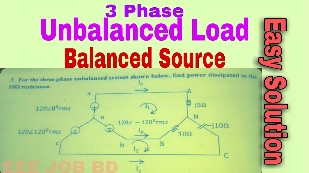 Confusing Problem on Unbalanced Load_(Easy Solution) YouTube