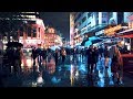 ⁴ᴷ Walking London’s West End in the Rain on a Saturday Night (City Ambience)