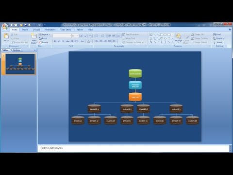 how to make organizational chart with animations learn organization chart in powerpoint 2007