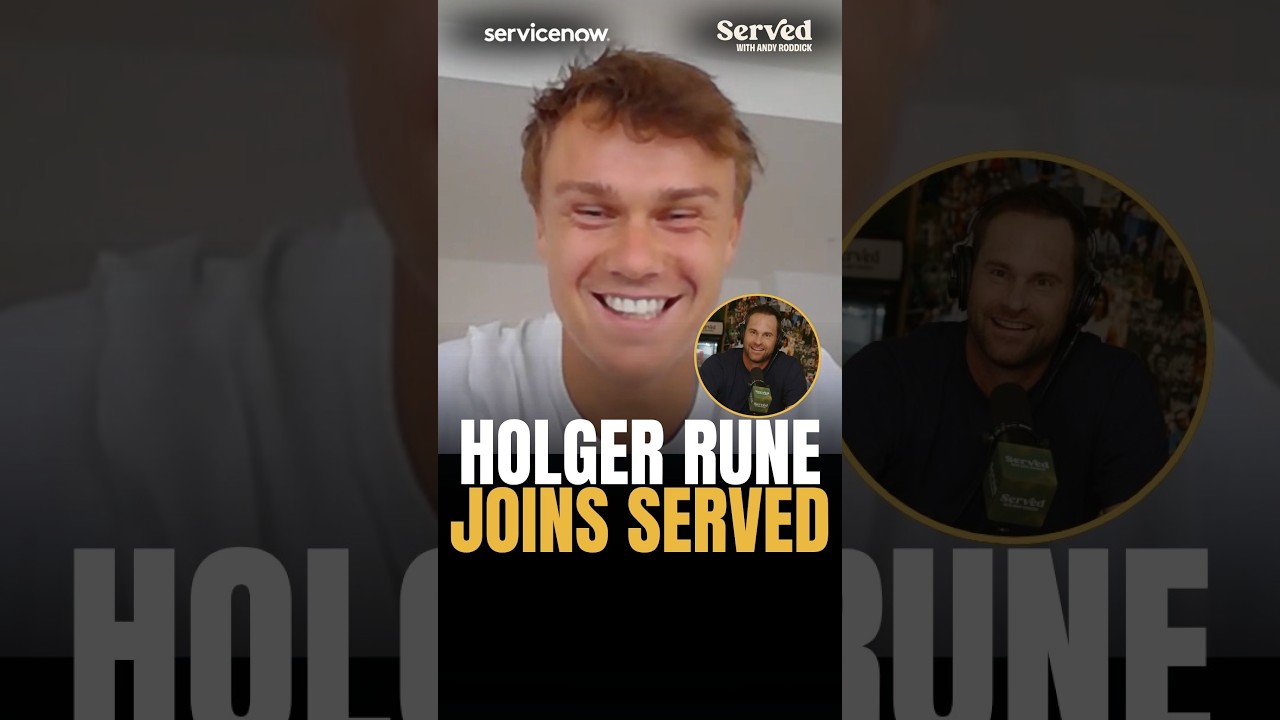 HOLGER RUNE JOINS SERVED! 🔥