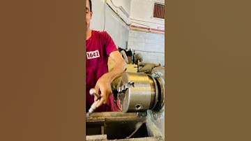 Lathe machine operator happy #machine #cncmill #lathemachine #welding #machineshop  #machinetools