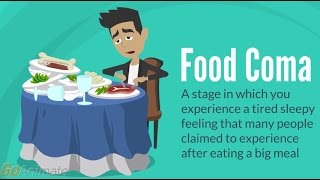 What Is Food Coma? Why Do You Get Sleepy After Eating? Animated