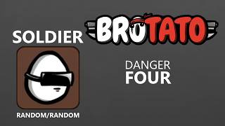 Brotato - Soldier (Danger 4) with double barrel shotguns