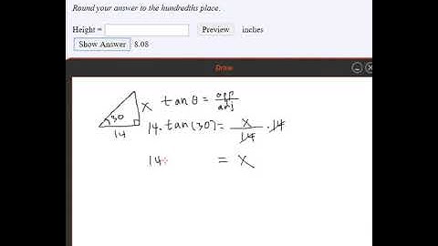 Right Triangle Trig Welding Application