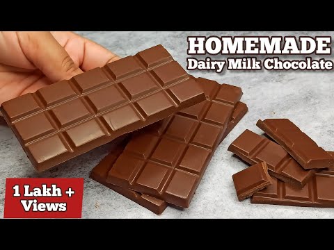 How to Make Dairy Milk Chocolate Bar at Home ! Silky Smooth Milk Chocolate