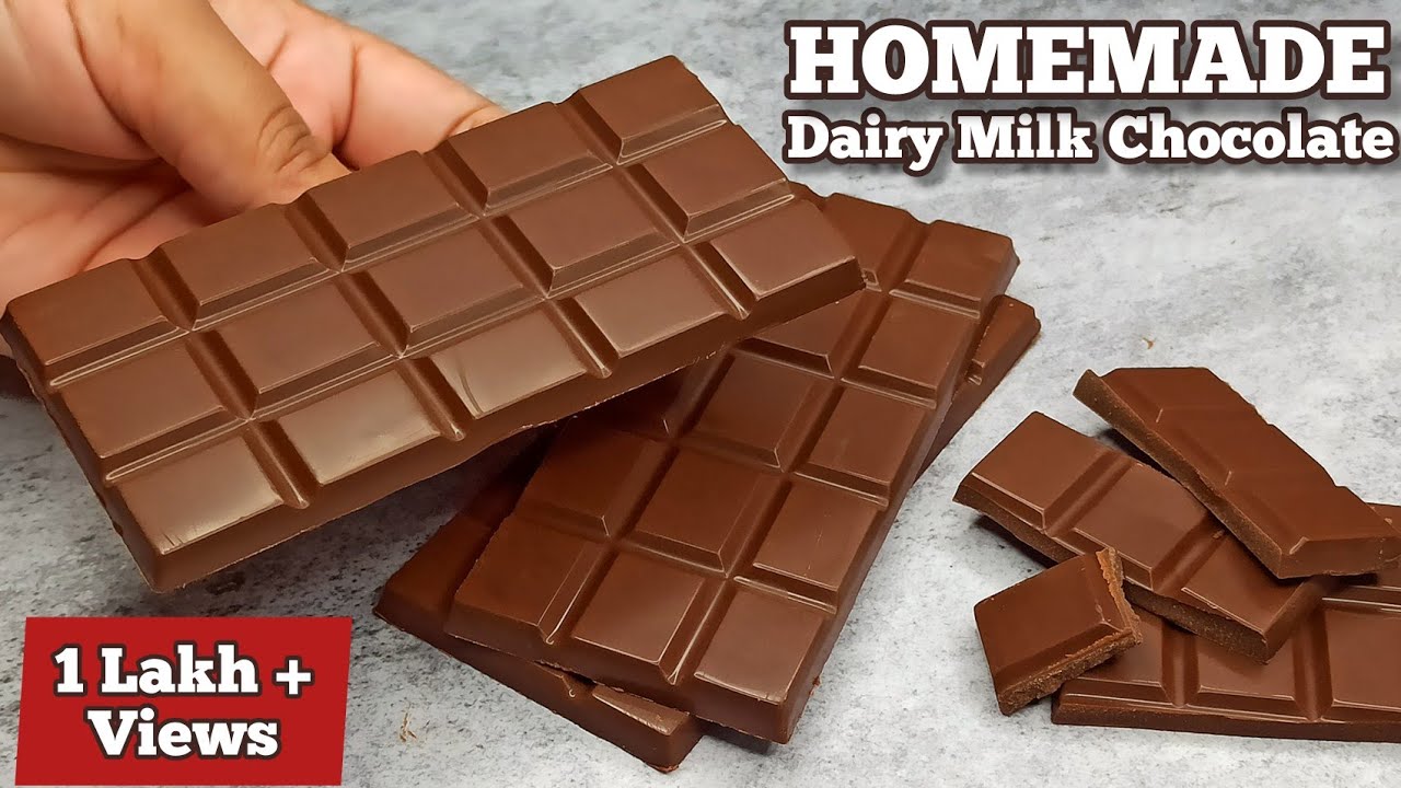 How to Make Dairy Milk Chocolate Bar at Home ! Silky Smooth Milk ...