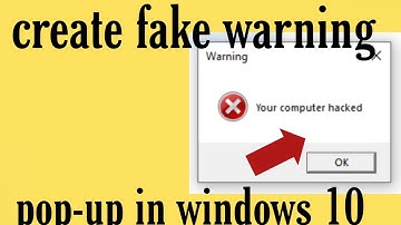 Create Fake Warning Popups in Windows 10 | 1-Minute Tips | Notepad Tips and Tricks
