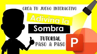 🎮🔦 JUEGO ADIVINA LA SOMBRA EN POWERPOINT PASO A PASO 🔦 👤 screenshot 1