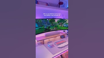 playing WoW for the 1st time since getting a super ultrawide 🧙🏻‍♀️ #pcgaming #desksetup #pcsetup