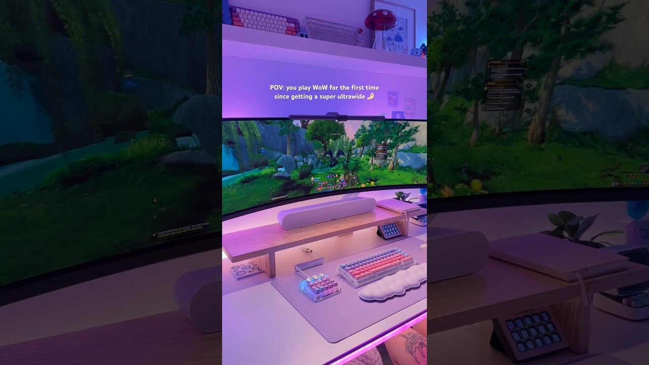 playing WoW for the 1st time since getting a super ultrawide 🧙🏻‍♀️ 