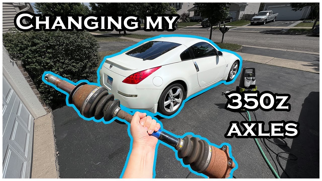 How to change 350z axles! YouTube