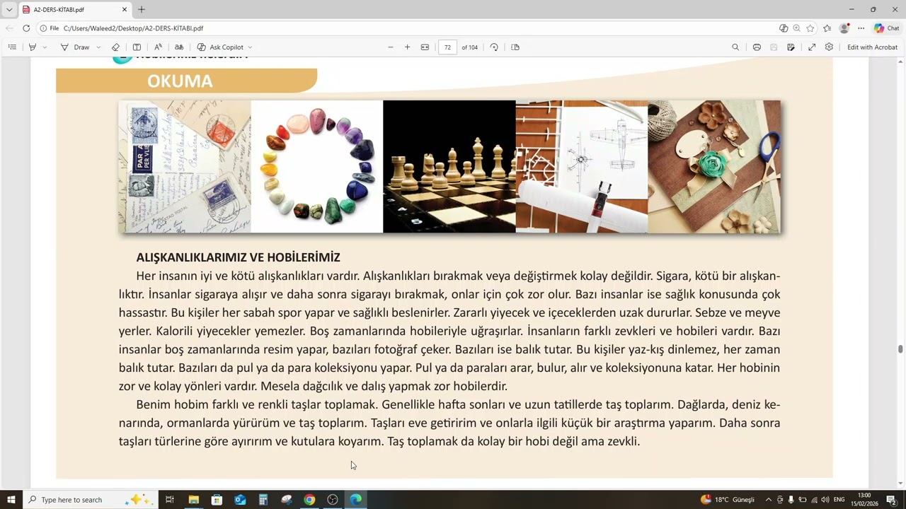 سلسلة تعلم اللغة التركية المستوى الثاني درس 33 (TÖMER A2)