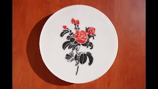 ROSES  made of resin and sand    / rose art / red plague / rose passion / love rose / roses artwork
