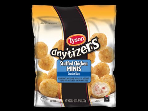 Tyson Any'tizers Stuffed Chicken Minis Cordon Bleu