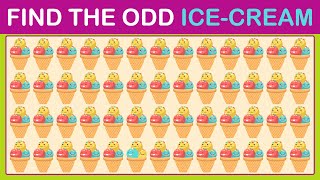 Find the Odd One Out | Emoji Quiz | Sweets Edition | 20 Level