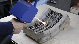 Vulcan Tyre Mould Cleaning Before And After
