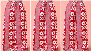 How To Cut And Sew A Pant With Elastic Waist Band (detailed)