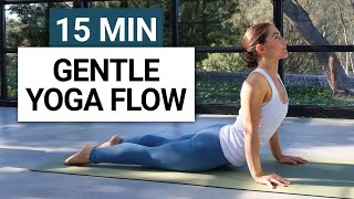 15 Min Gentle Yoga Flow | Full Body Stretch to Relax & Release Tension