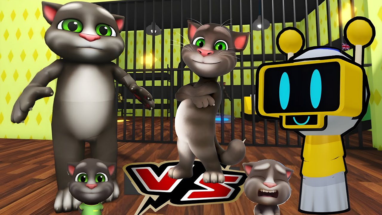 TALKING TOM'S PRISON RUN! (OBBY)Vs FUN BOT SPRUNKI Robloxs Gameplay ...