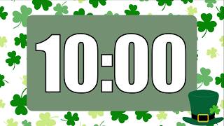 10 Minute Saint Patrick’s Day Timer with Relaxing LoFi Music for Classroom (Fun Piano Alarm at End) screenshot 5