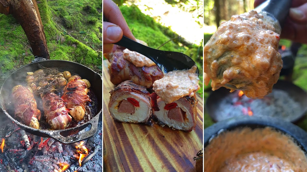 Chicken Breast Pockets over Campfire ?